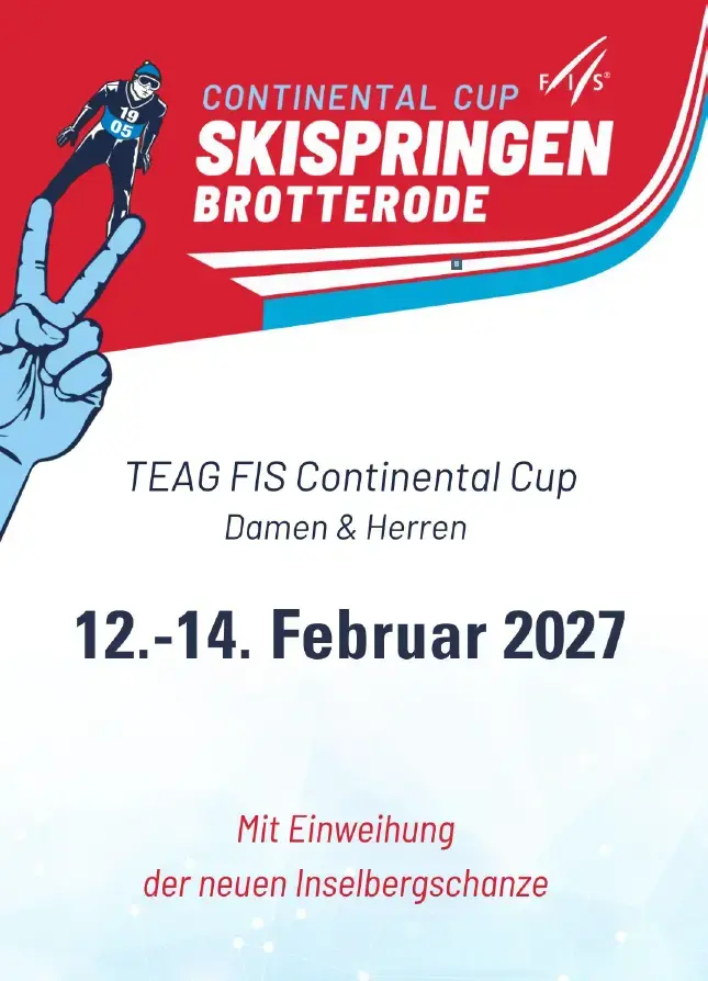 Plakat zum FIS Continental Cup Brotterode 2027
