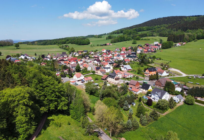 Blick auf Laudenbach, Stadt Brotterode-Trusetal