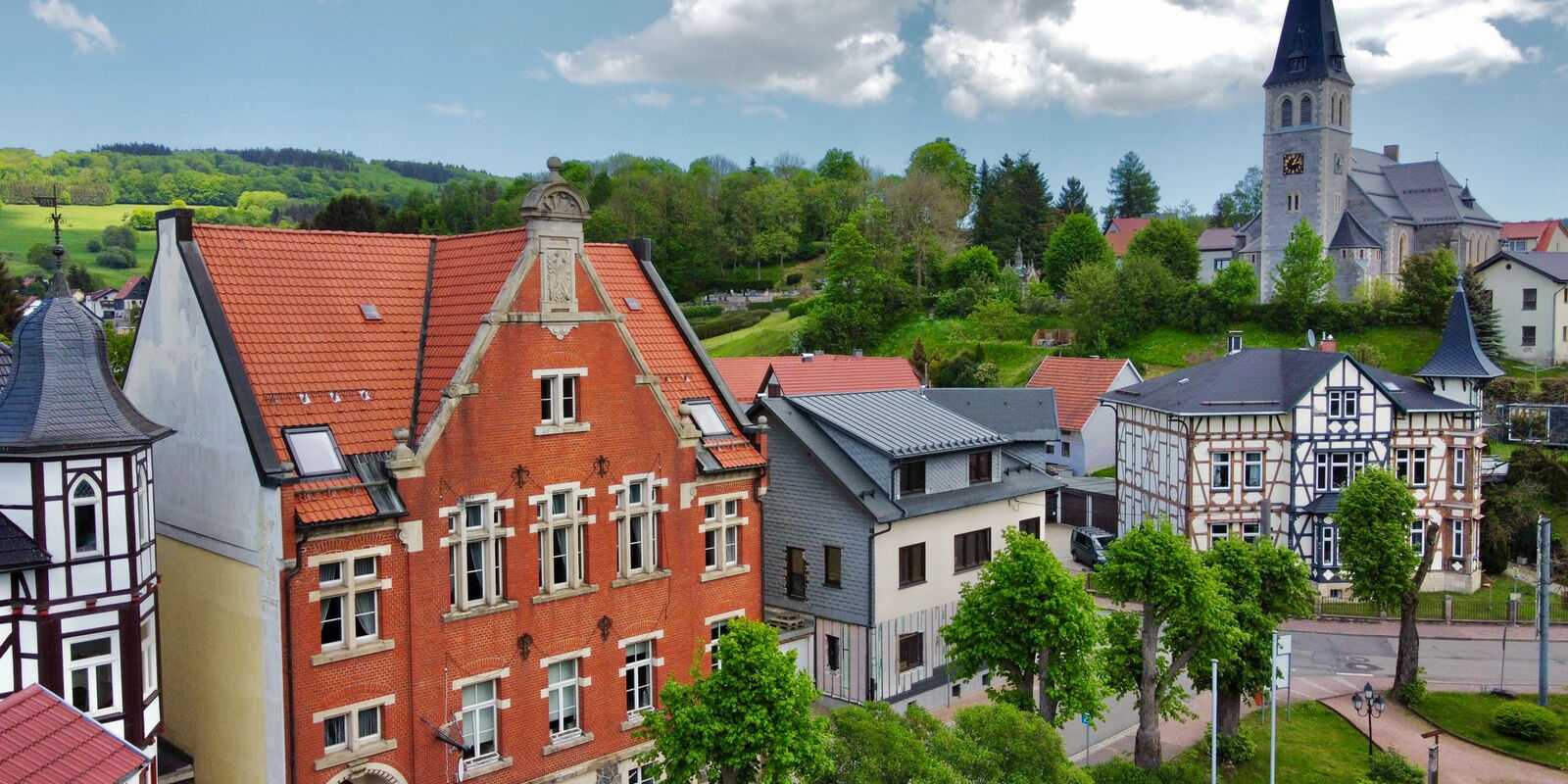 Blick auf Brotterode, Stadt Brotterode-Trusetal