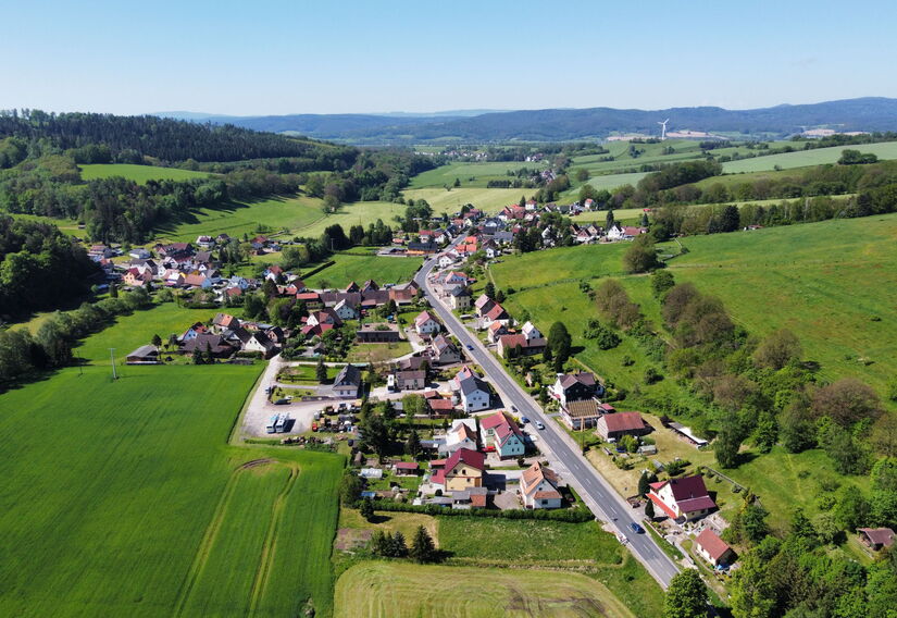 Ortsansicht von Wahles, einem Ortsteil von Brotterode-Trusetal
